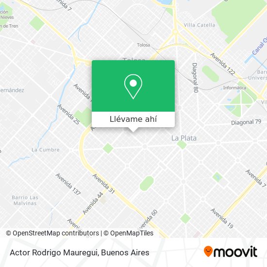 Mapa de Actor Rodrigo Mauregui