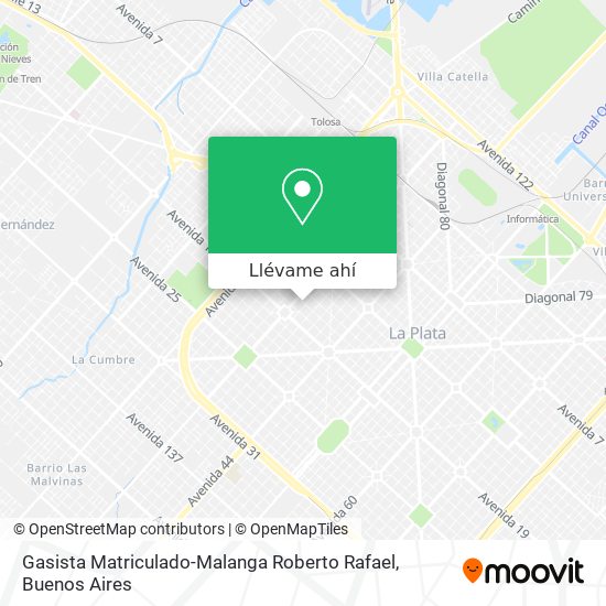 Mapa de Gasista Matriculado-Malanga Roberto Rafael