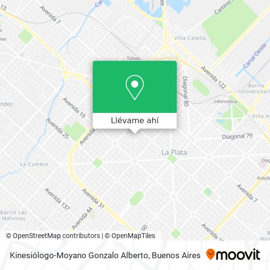Mapa de Kinesiólogo-Moyano Gonzalo Alberto