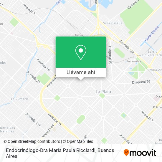 Mapa de Endocrinólogo-Dra María Paula Ricciardi