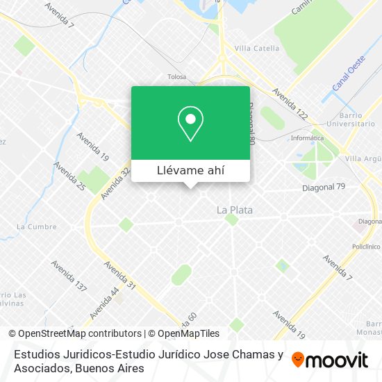 Mapa de Estudios Juridicos-Estudio Jurídico Jose Chamas y Asociados