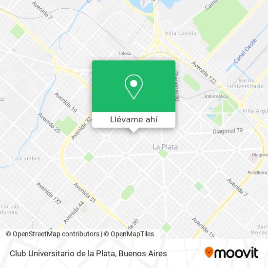 Mapa de Club Universitario de la Plata