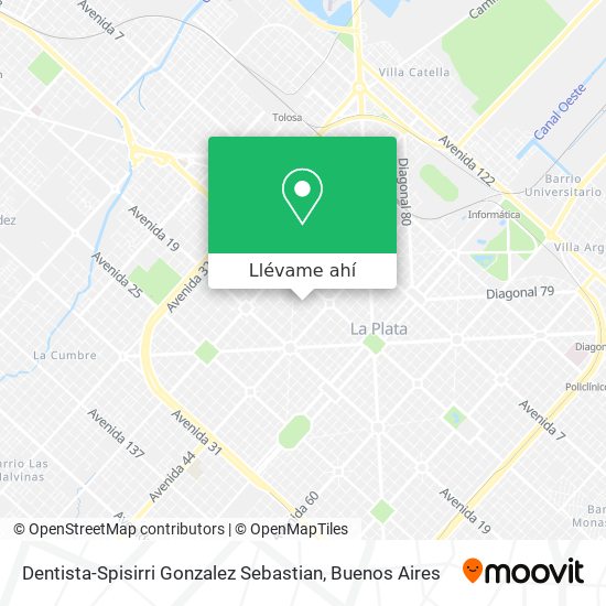 Mapa de Dentista-Spisirri Gonzalez Sebastian