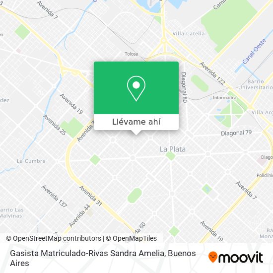 Mapa de Gasista Matriculado-Rivas Sandra Amelia