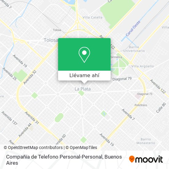 Mapa de Compañía de Telefono Personal-Personal