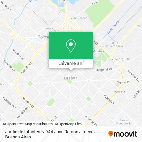 Mapa de Jardin de Infantes N 944 Juan Ramon Jimenez