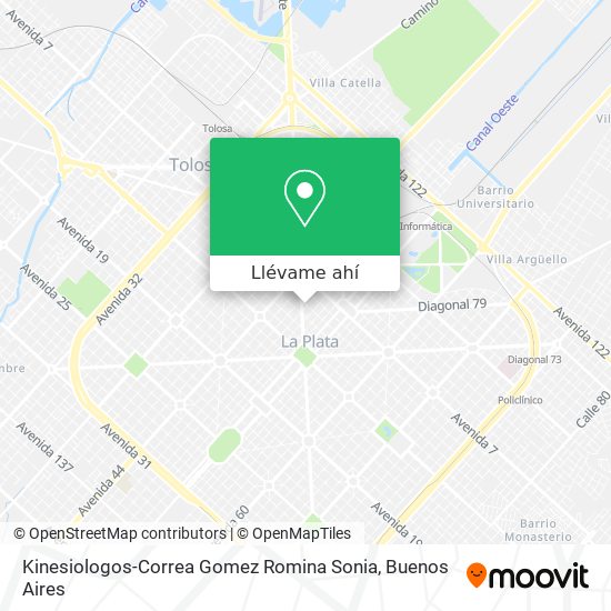 Mapa de Kinesiologos-Correa Gomez Romina Sonia