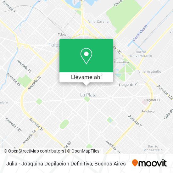 Mapa de Julia - Joaquina Depilacion Definitiva
