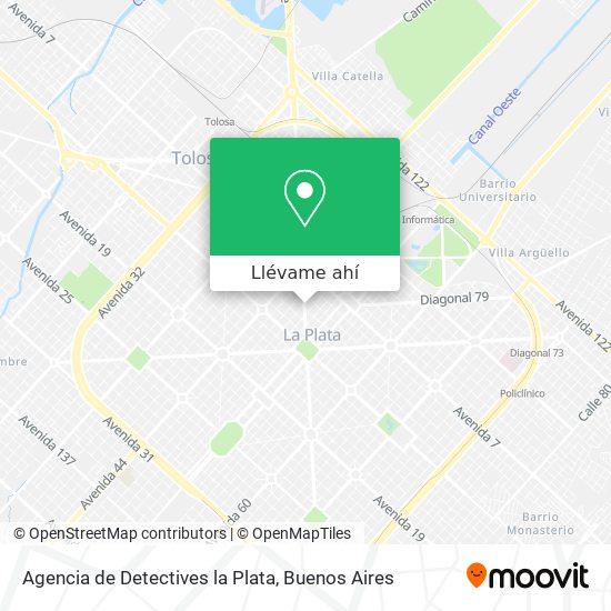 Mapa de Agencia de Detectives la Plata