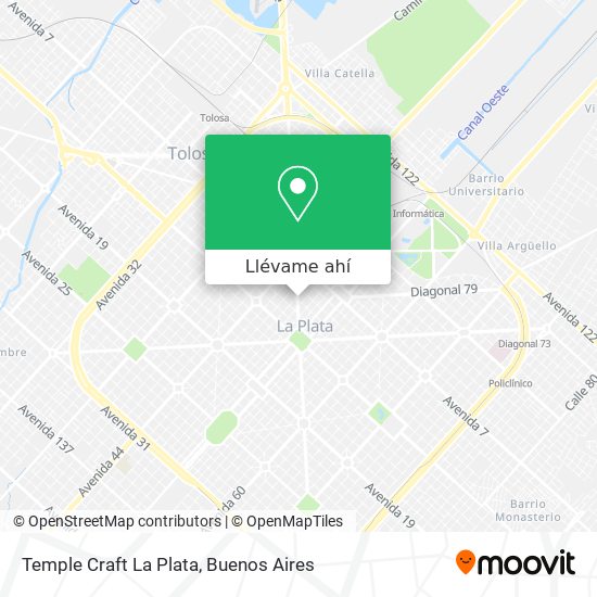 Mapa de Temple Craft La Plata