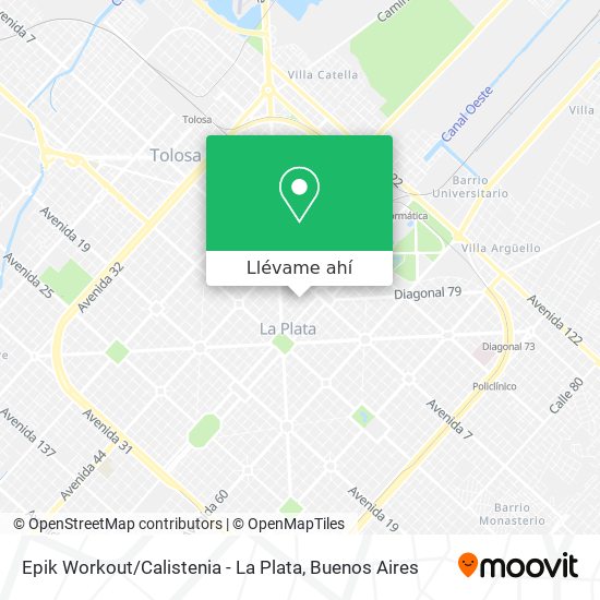 Mapa de Epik Workout / Calistenia - La Plata