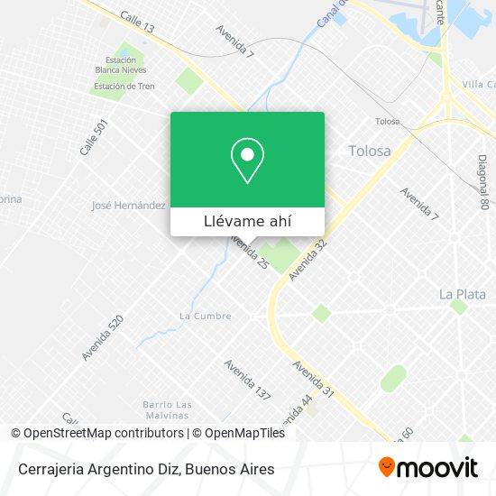 Mapa de Cerrajeria Argentino Diz