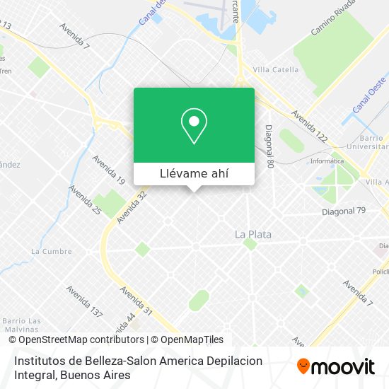 Mapa de Institutos de Belleza-Salon America Depilacion Integral