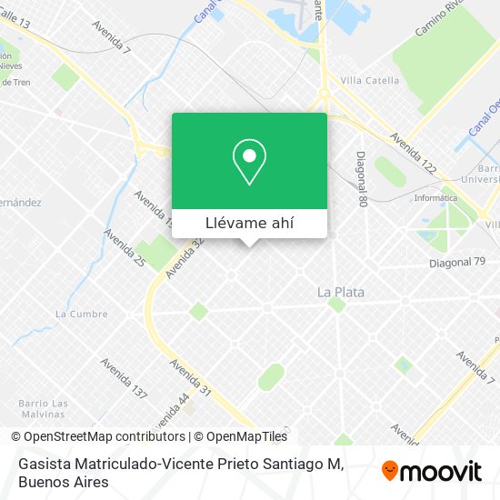 Mapa de Gasista Matriculado-Vicente Prieto Santiago M