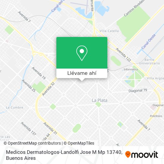 Mapa de Medicos Dermatologos-Landolfi Jose M Mp 13740