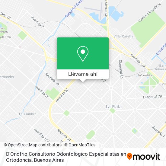 Mapa de D'Onofrio Consultorio Odontologico Especialistas en Ortodoncia