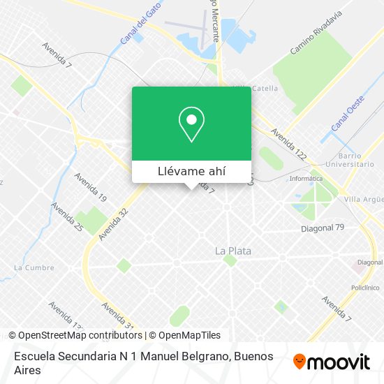 Mapa de Escuela Secundaria N 1 Manuel Belgrano