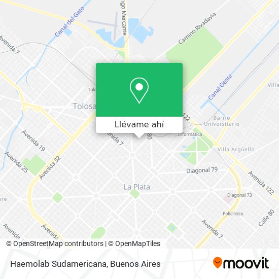 Mapa de Haemolab Sudamericana