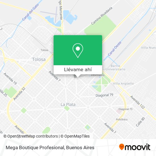 Mapa de Mega Boutique Profesional