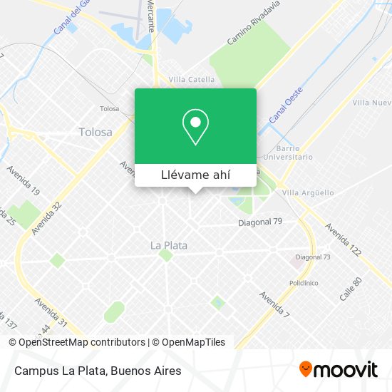 Mapa de Campus La Plata