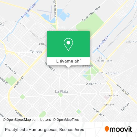 Mapa de Practyfiesta Hamburguesas