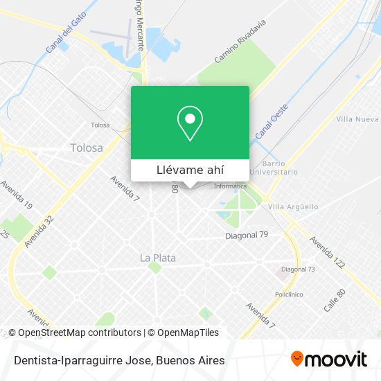 Mapa de Dentista-Iparraguirre Jose