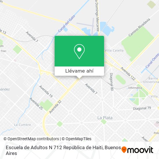 Mapa de Escuela de Adultos N 712 República de Haiti