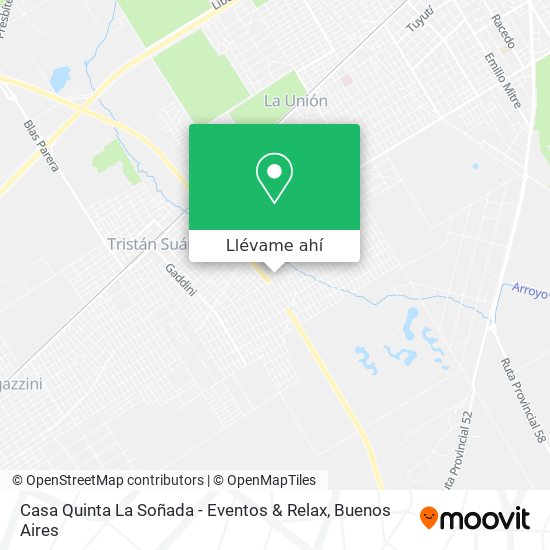 Mapa de Casa Quinta La Soñada - Eventos & Relax