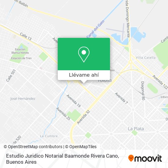 Mapa de Estudio Juridico Notarial Baamonde Rivera Cano
