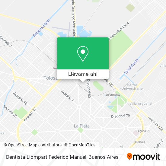 Mapa de Dentista-Llompart Federico Manuel