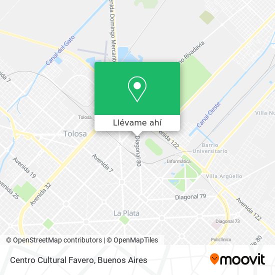 Mapa de Centro Cultural Favero