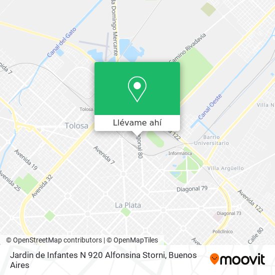 Mapa de Jardin de Infantes N 920 Alfonsina Storni