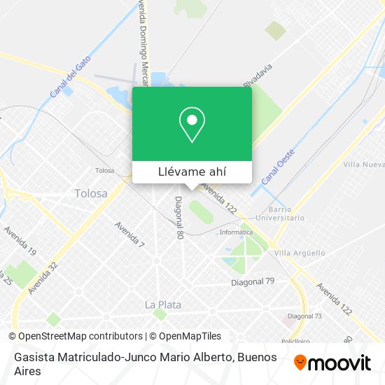 Mapa de Gasista Matriculado-Junco Mario Alberto