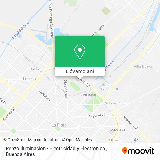 Mapa de Renzo Iluminación - Electricidad y Electrónica.