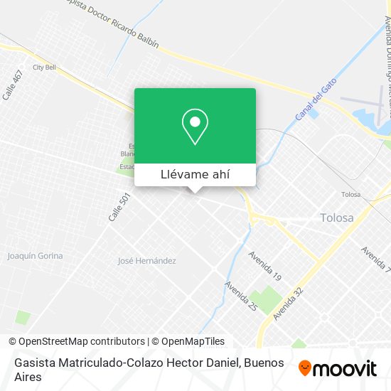Mapa de Gasista Matriculado-Colazo Hector Daniel