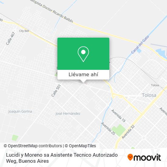 Mapa de Lucidi y Moreno sa Asistente Tecnico Autorizado Weg