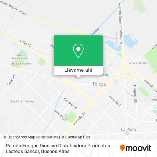 Mapa de Pereda Enrique Dionisio Distribuidora Productos Lacteos Sancor