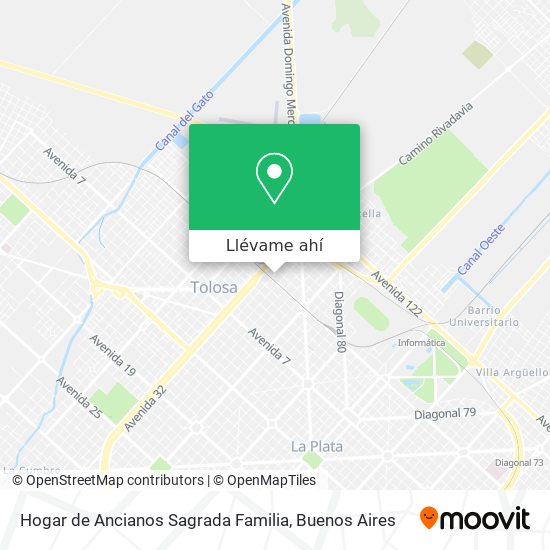 Mapa de Hogar de Ancianos Sagrada Familia