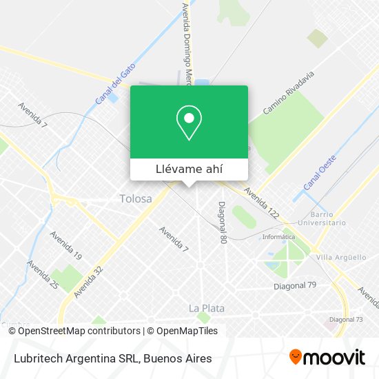 Mapa de Lubritech Argentina SRL