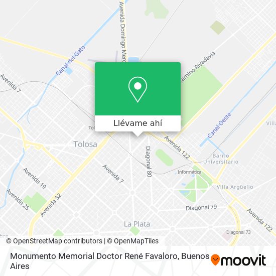 Mapa de Monumento Memorial Doctor René Favaloro