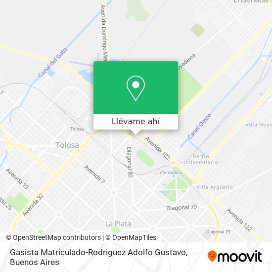 Mapa de Gasista Matriculado-Rodriguez Adolfo Gustavo