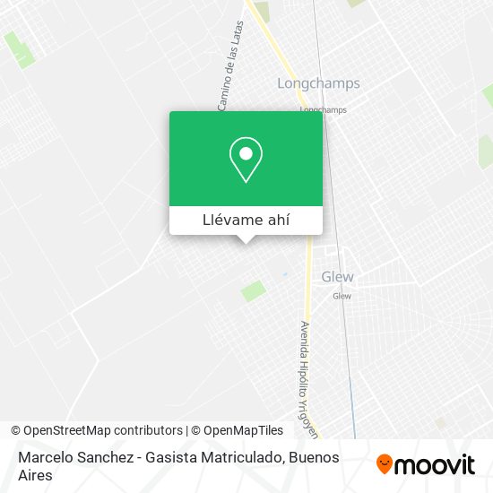 Mapa de Marcelo Sanchez - Gasista Matriculado