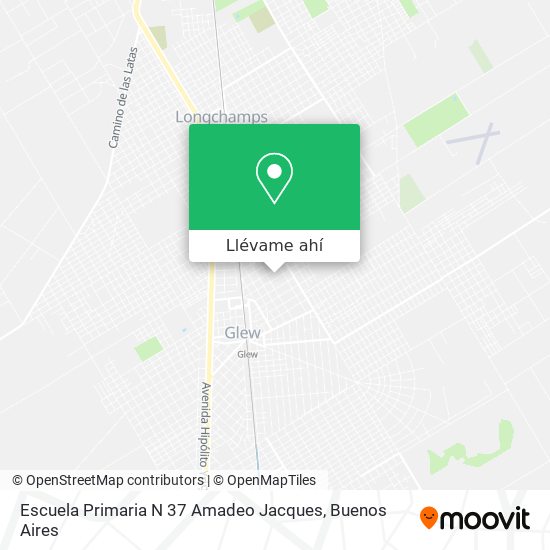 Mapa de Escuela Primaria N 37 Amadeo Jacques