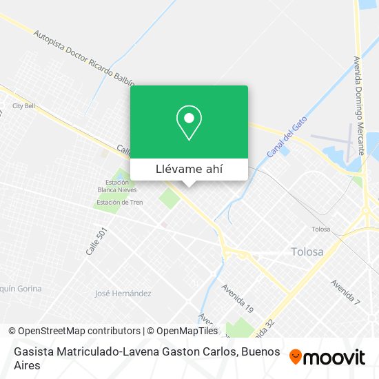 Mapa de Gasista Matriculado-Lavena Gaston Carlos