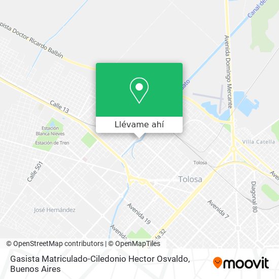 Mapa de Gasista Matriculado-Ciledonio Hector Osvaldo