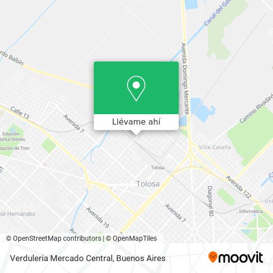 Mapa de Verduleria Mercado Central