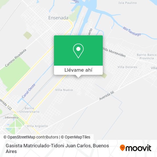 Mapa de Gasista Matriculado-Tidoni Juan Carlos