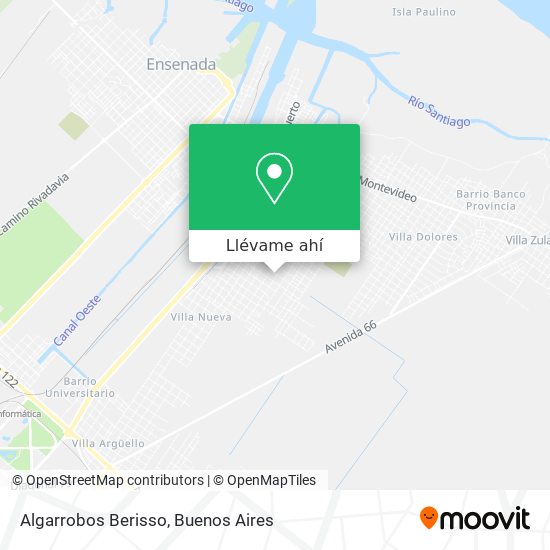 Mapa de Algarrobos Berisso