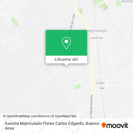 Mapa de Gasista Matriculado-Flores Carlos Edgardo