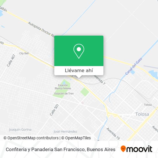 Mapa de Confiteria y Panaderia San Francisco